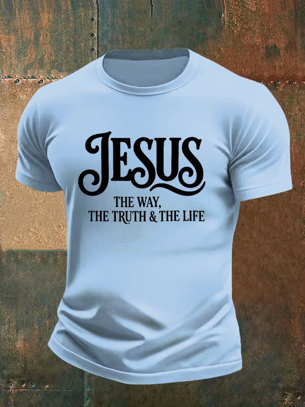 Men's JESUS THE WAY Printed T-Shirt