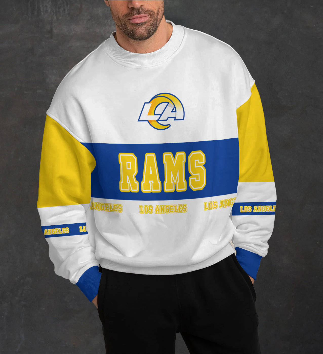 Los Angeles Rams 3D Limited Edition Crew Neck sweatshirt