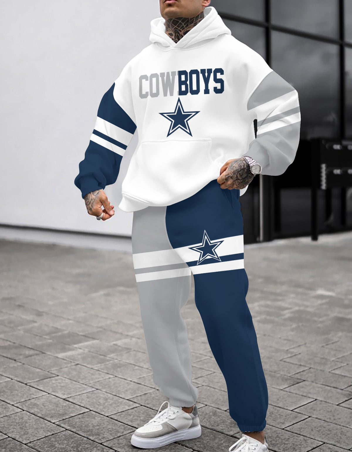 Dallas Cowboys 3D Printed Pullover Hoodie And Sweatpant 2pcs Tracksuits