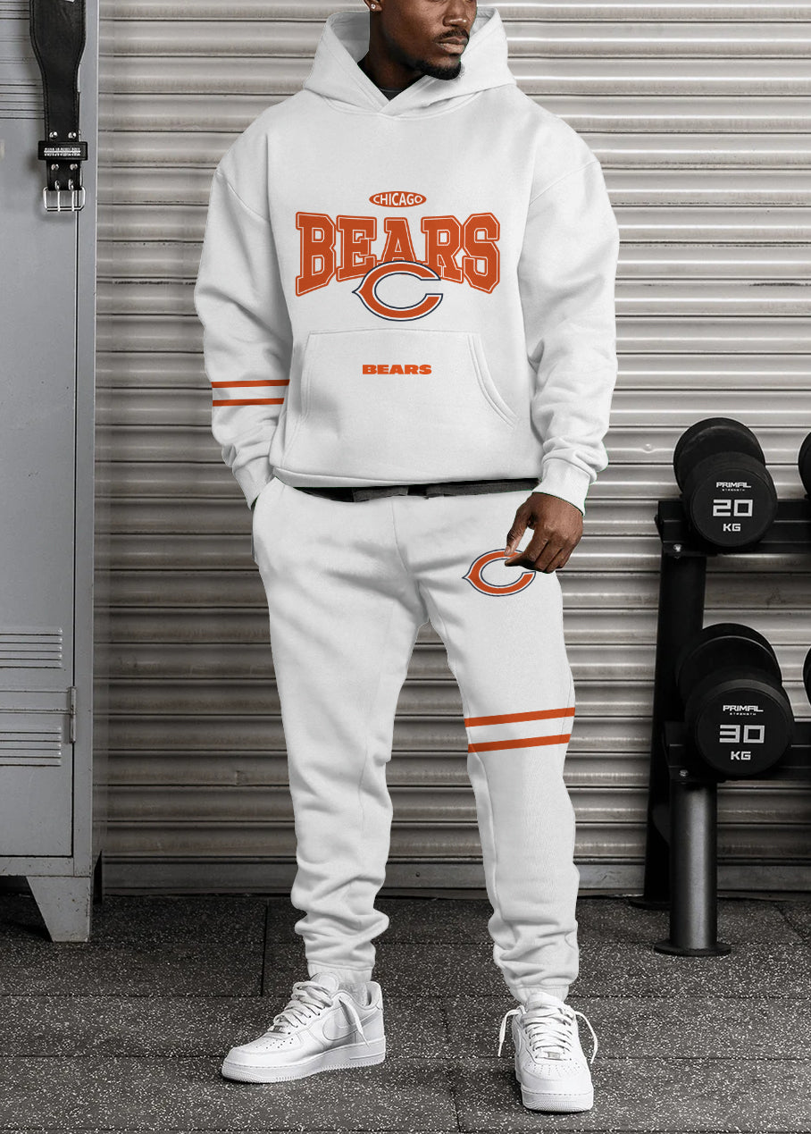 Chicago Bears 3D Printed Pullover Hoodie And Sweatpant 2pcs Tracksuits