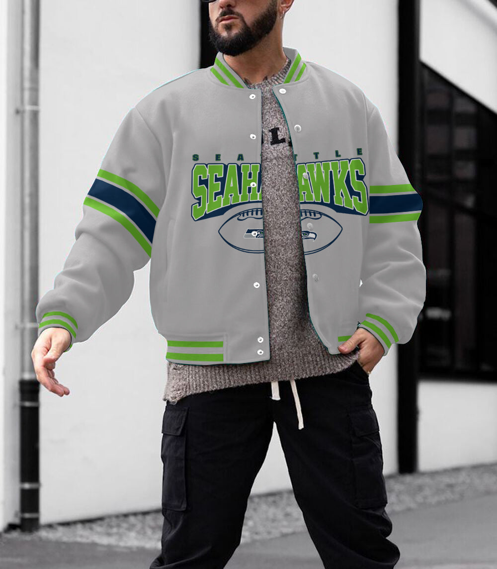 Seattle Seahawks Men's Limited Edition Full-Snap Casual Jacket