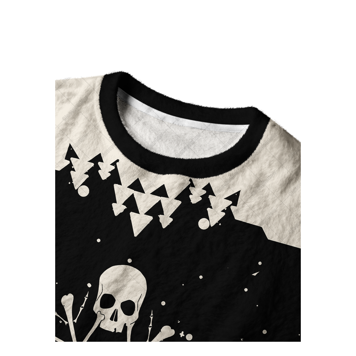 SNOWFLAKE SKULL UGLY CHRISTMAS SWEATSHIRT — image 3