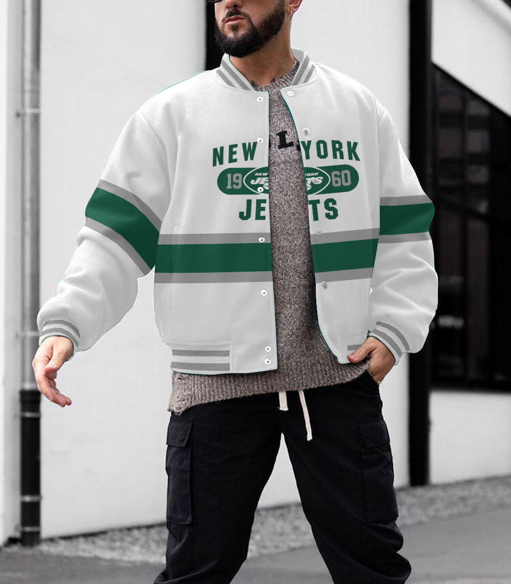 New York Jets Men's Limited Edition Full-Snap Casual Jacket