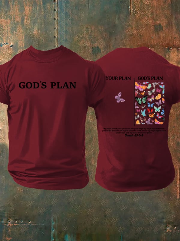 Men's your-plan-and-god's-plan Print T-Shirt