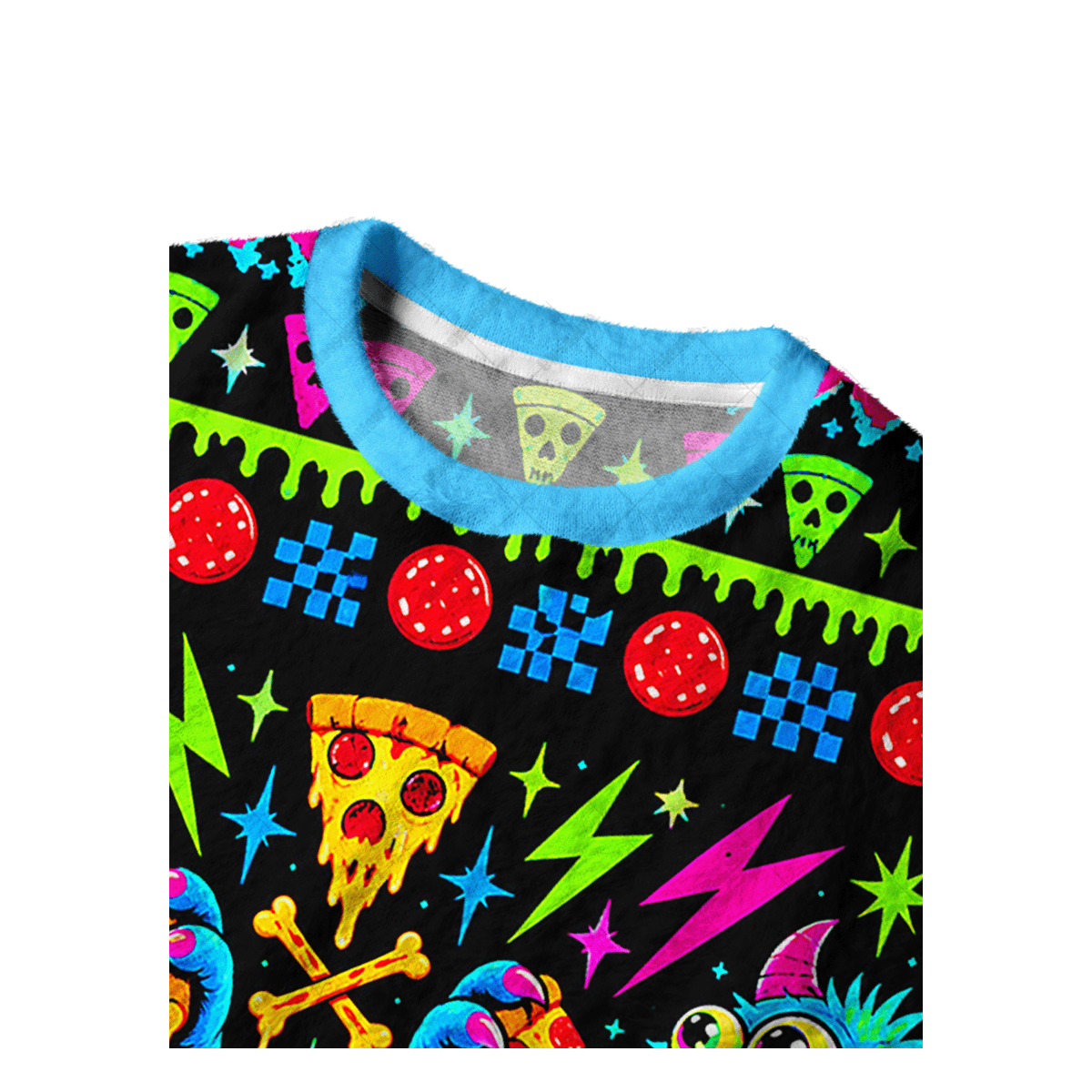 PIZZA MONSTERS UGLY CHRISTMAS SWEATSHIRT — image 3