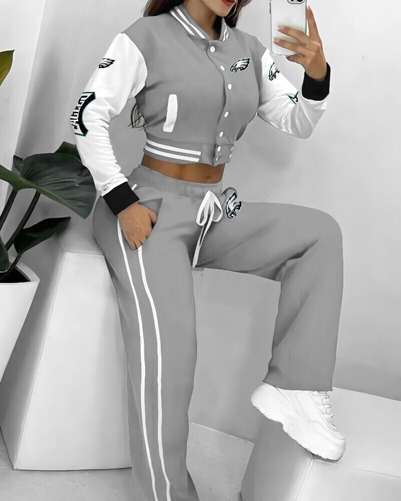 Philadelphia Eagles 3D Printed Varsity Jacket Set