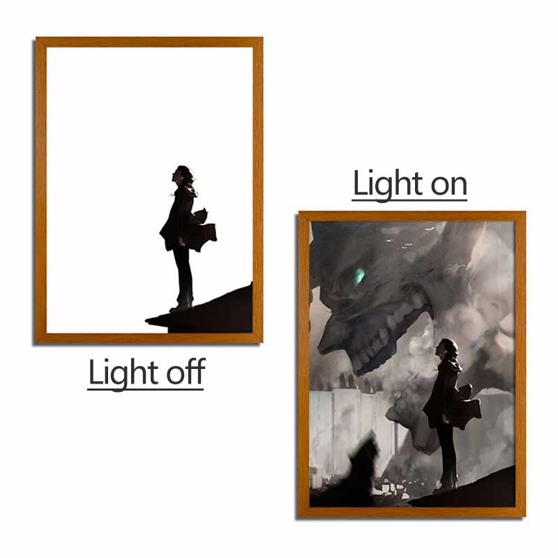 Attack on Titan Anime Light Box – LED Light Painting Photo Frame & Anime Merch Wall Art