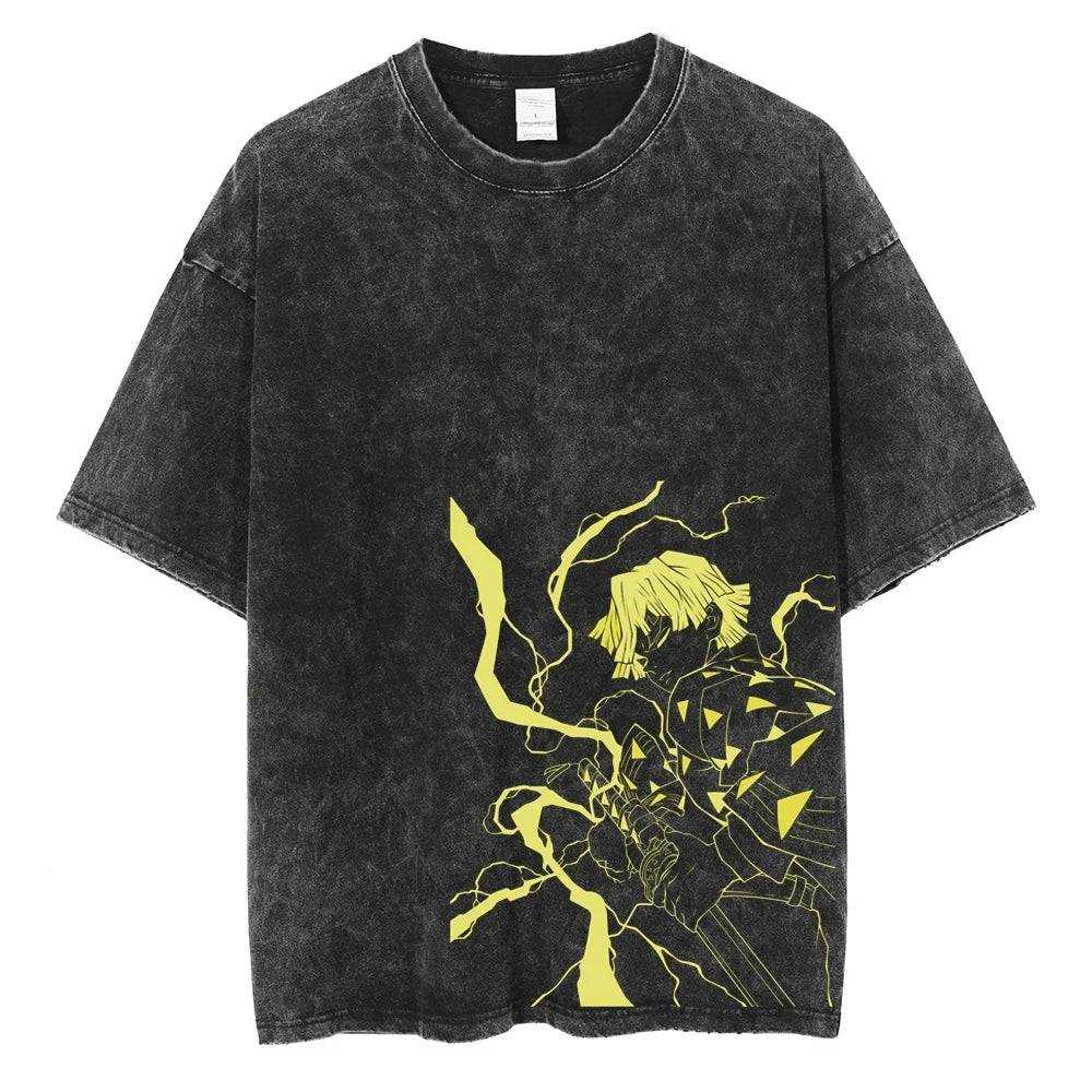 Anime Berserk Guts - Washed Vintage T-Shirt Ver. 4