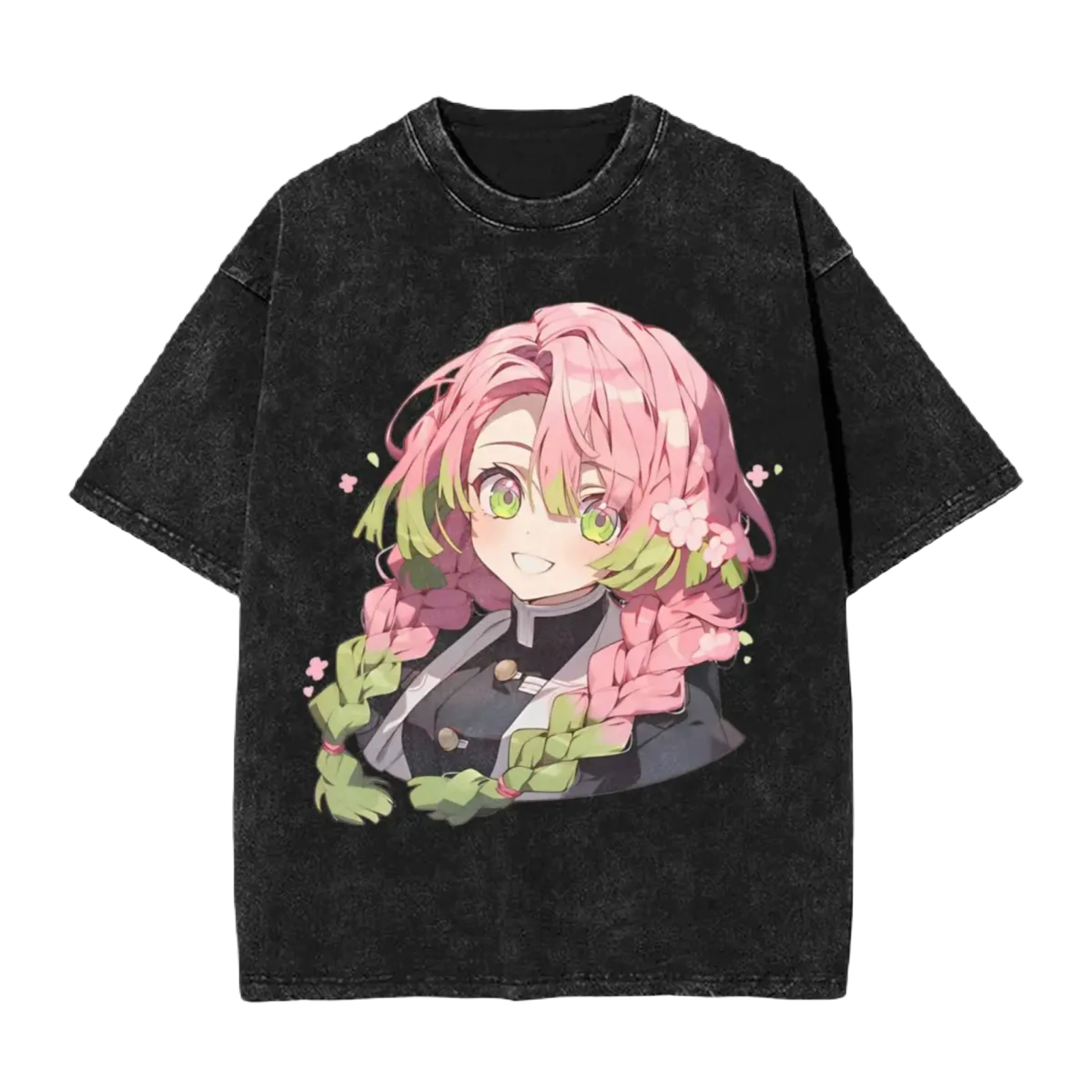 Anime Washed T-Shirt - Love Demon Slayer