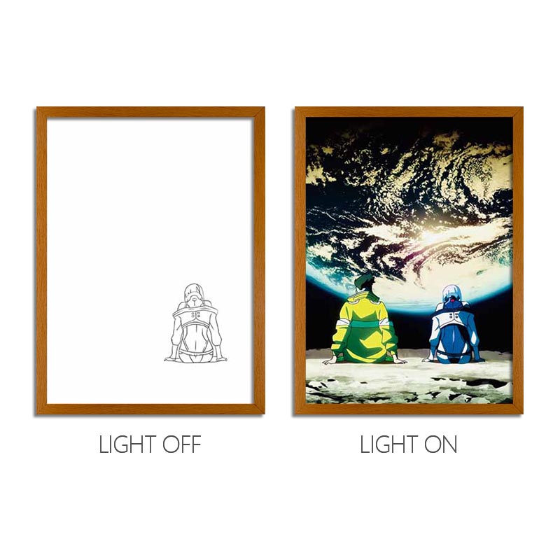 Cyberpunk: Edgerunners LED Light Painting – Anime Light Box Photo Frame Wall Art