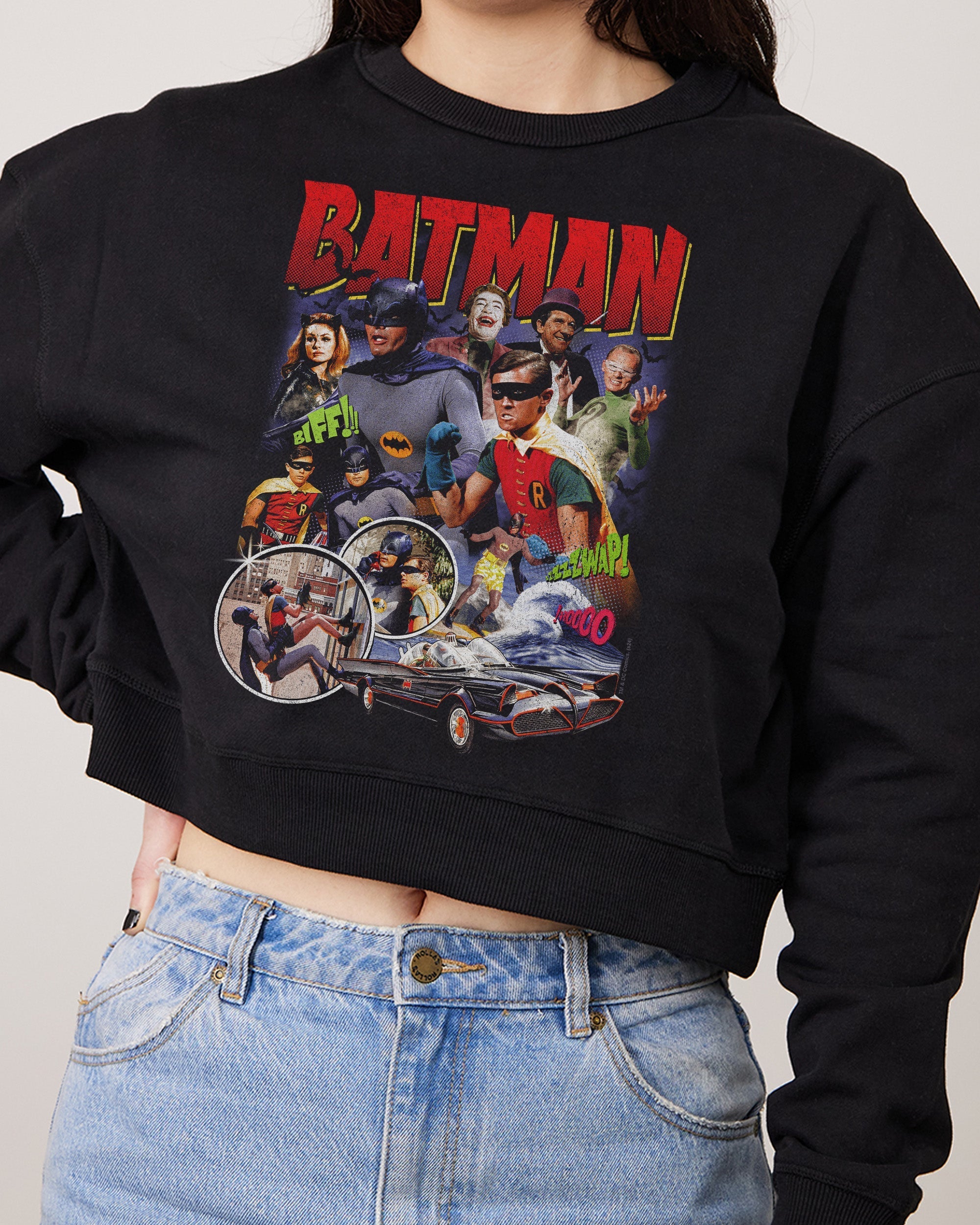Batman Vintage Crop Jumper