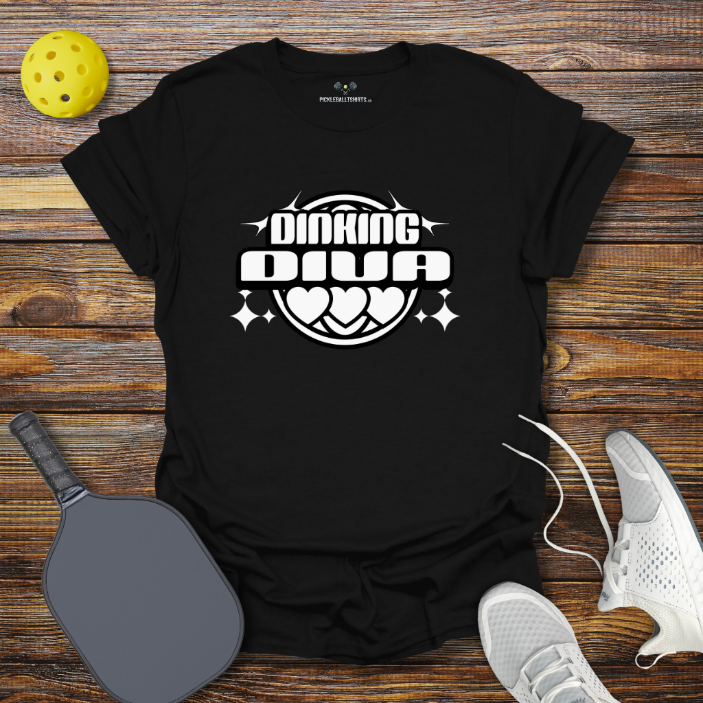 Funny Pickleball Shirt – Dinking Diva Pickleball T-Shirt