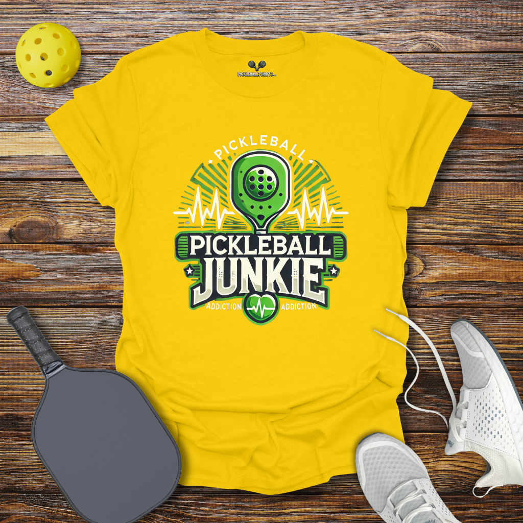 Funny Pickleball Shirt – Pickleball JUNKIE T-Shirt