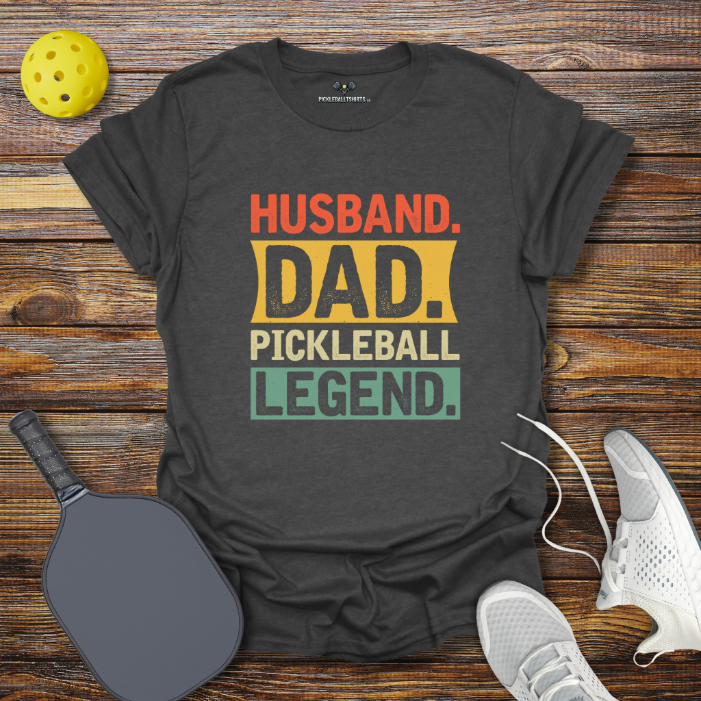 Funny Pickleball Shirt – Husband Dad Pickleball Legend T-Shirt