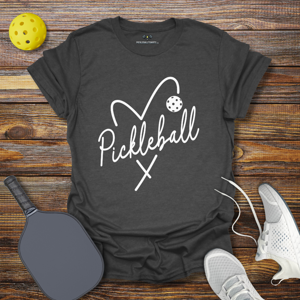 Cute Pickleball Shirt for Women – Pickleball Heart Tee