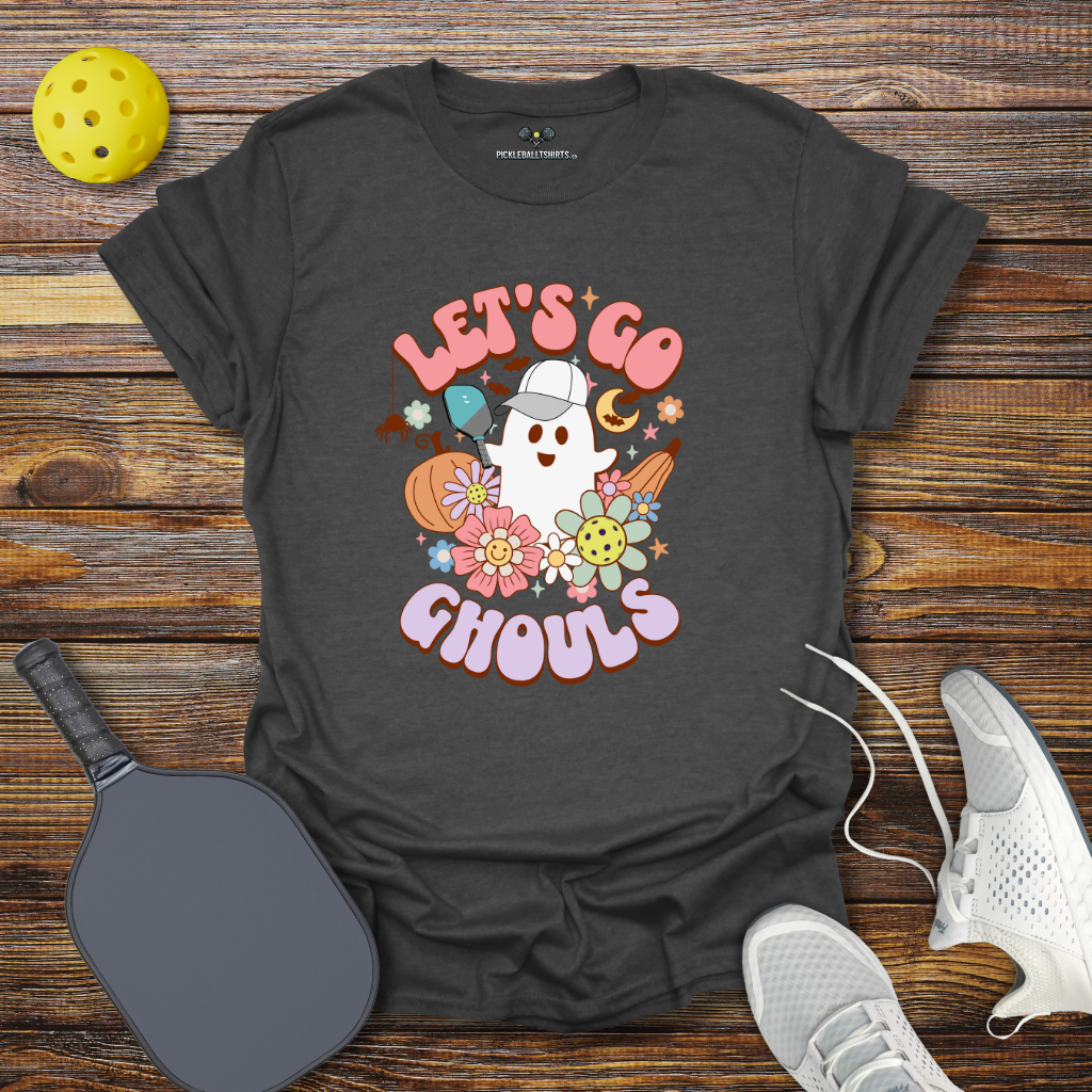 Funny Pickleball Shirt – Let's Go Ghouls Halloween T-Shirt