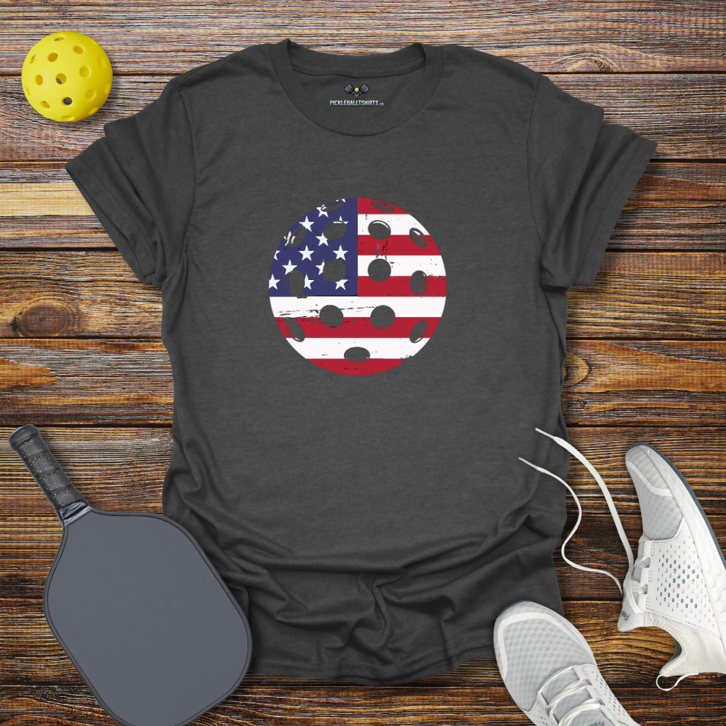Funny Pickleball Shirt – Pickleball USA Ball T-Shirt