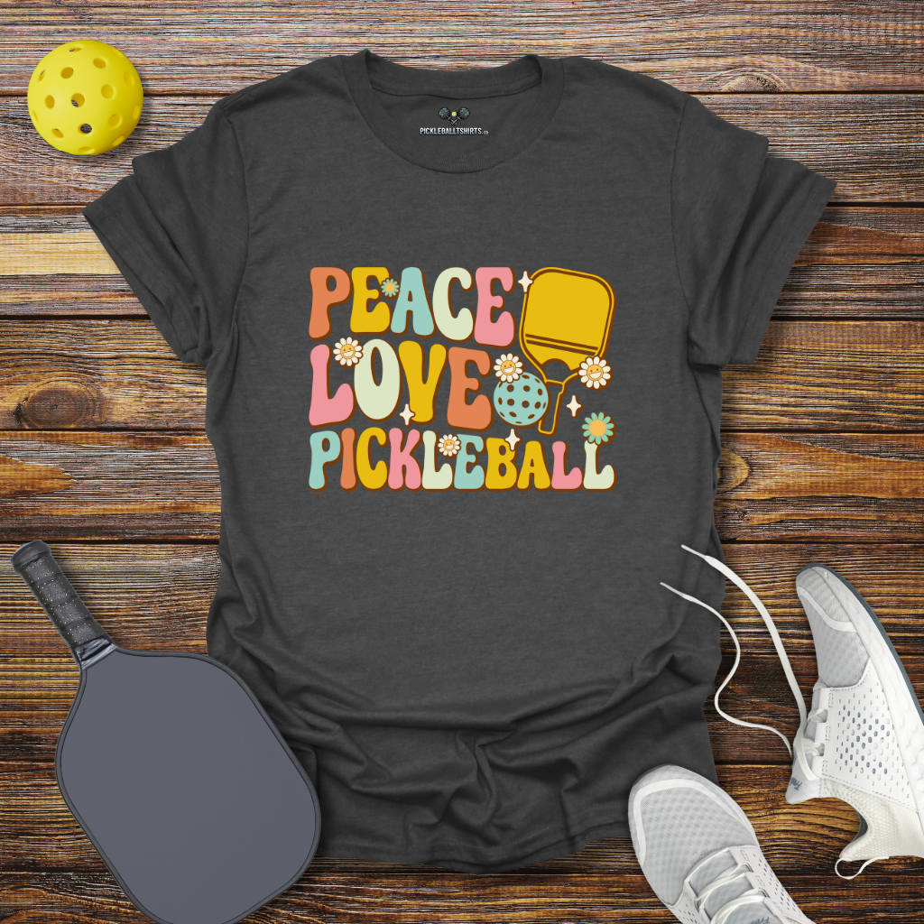 Funny Pickleball Shirt – Peace Love Pickleball T-Shirt