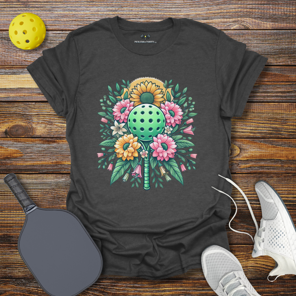 Funny Pickleball Shirt – Floral Pickleball Dreams T-Shirt