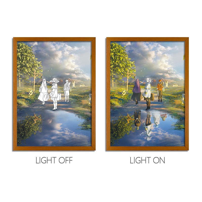 Frieren: Beyond Journey's End Anime LED Light Painting Light Box Photo Frame Wall Art