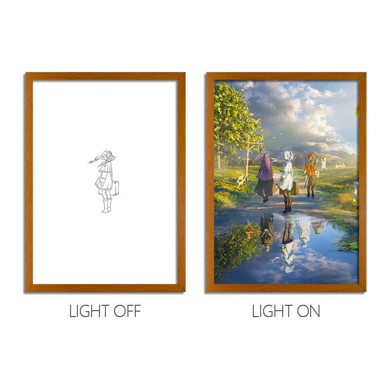 Frieren: Beyond Journey's End Anime LED Light Painting Light Box Photo Frame Wall Art