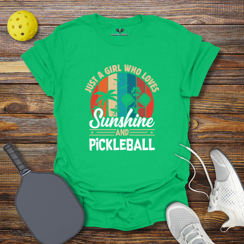Pickleball Shirt for Women – Just a Girl Who Loves Sunshine and Pickleball