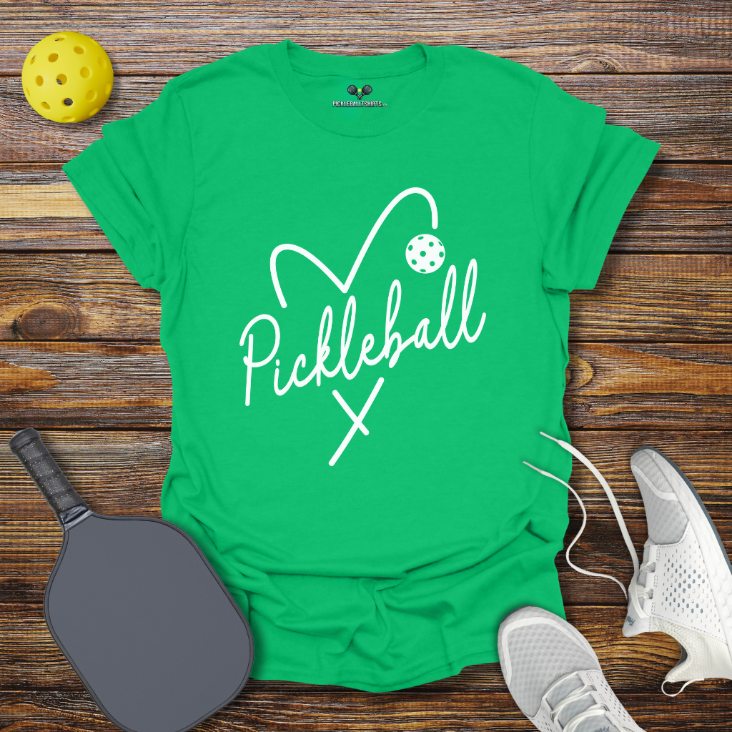 Cute Pickleball Shirt for Women – Pickleball Heart Tee