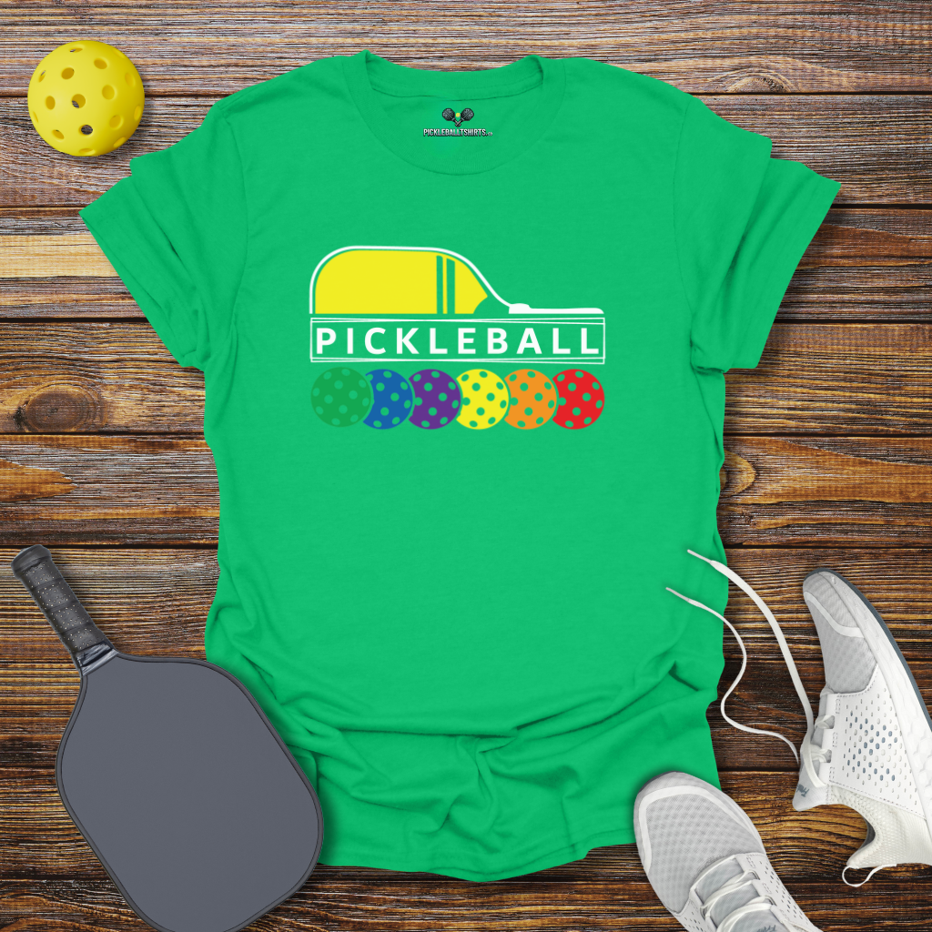 Funny Pickleball Shirt – Pickleball Colored Balls T-Shirt