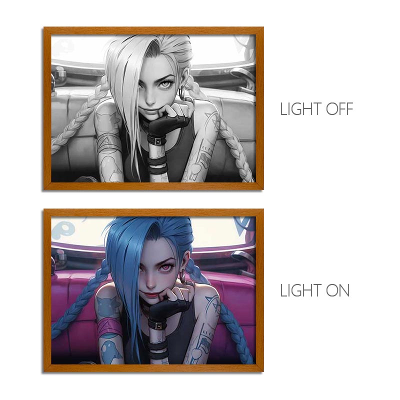 Arcane Anime Light Box – LED Light Painting Photo Frame Wall Art