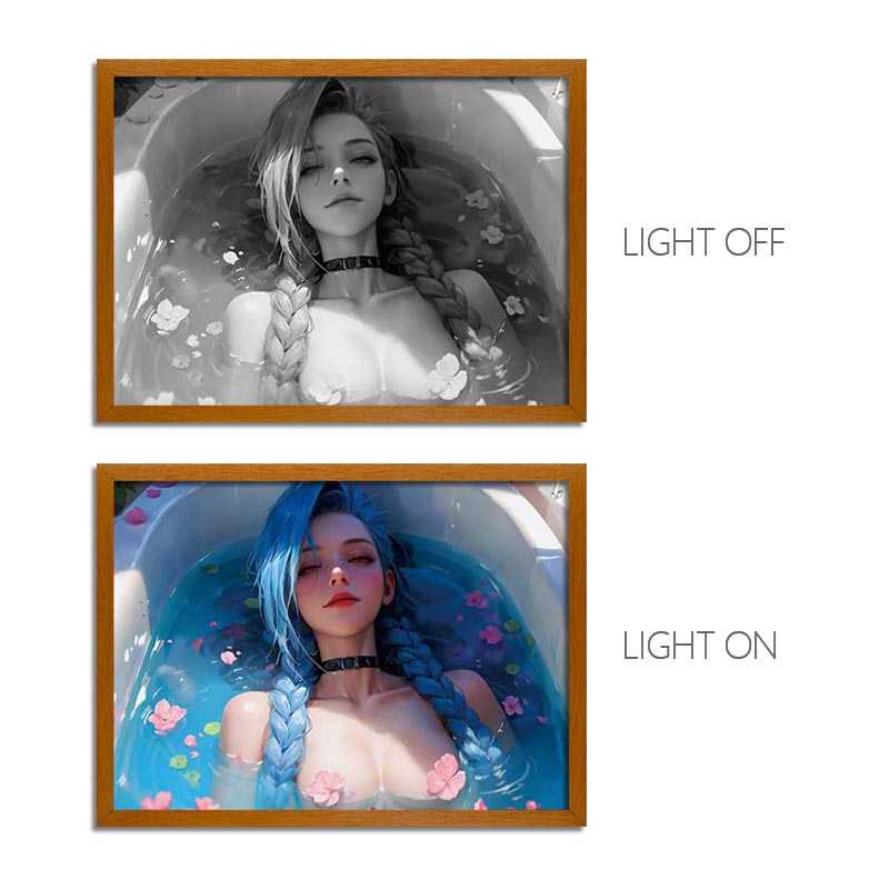 Arcane Anime Light Box – LED Light Painting Photo Frame Wall Art