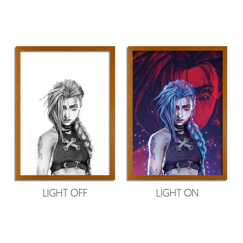 Arcane Anime Light Box – LED Light Painting Photo Frame Wall Art