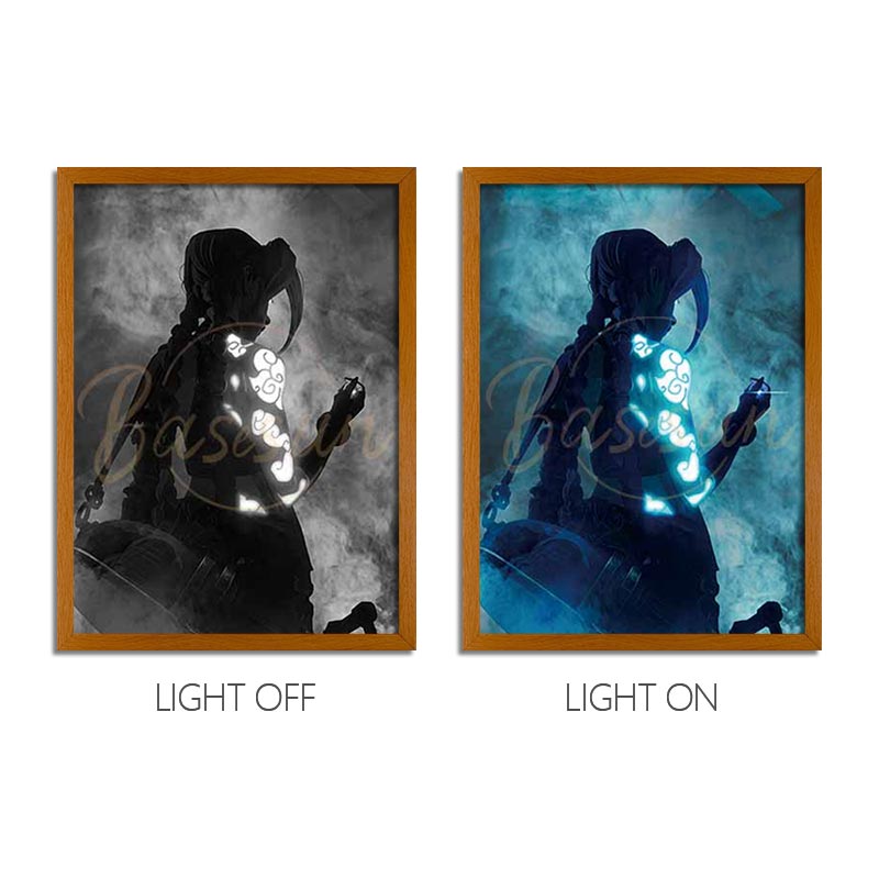Arcane Anime Light Box – LED Light Painting Photo Frame Wall Art