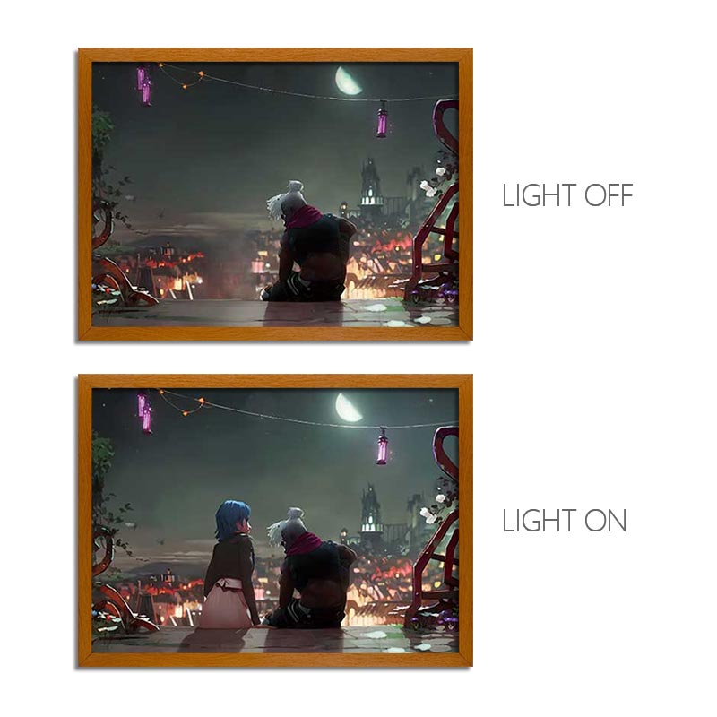 Arcane Anime Light Box – LED Light Painting Photo Frame Wall Art