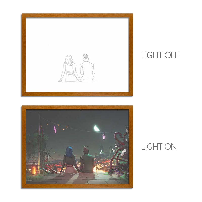 Arcane Anime Light Box – LED Light Painting Photo Frame Wall Art