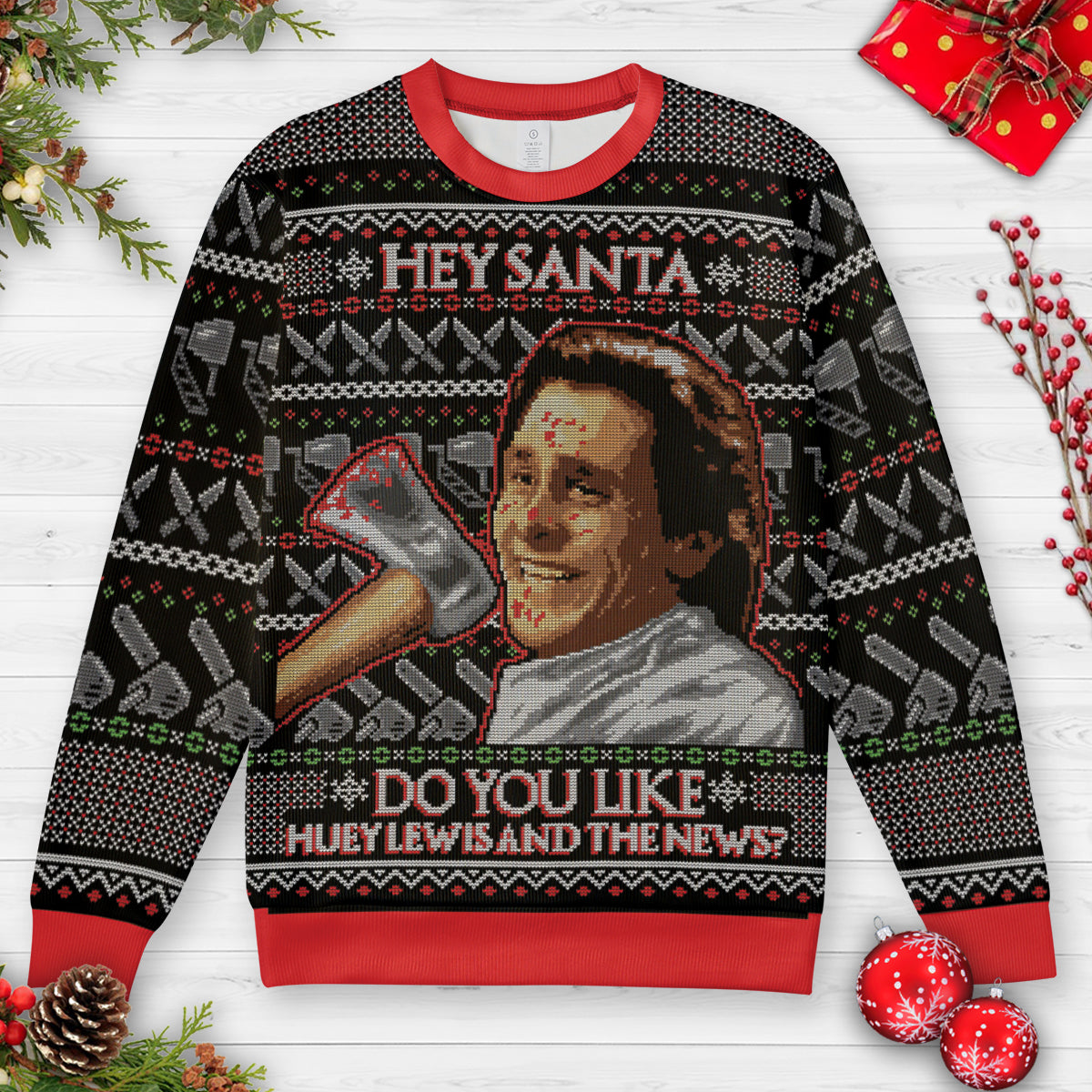 American Santa Ugly Christmas Sweatshirt