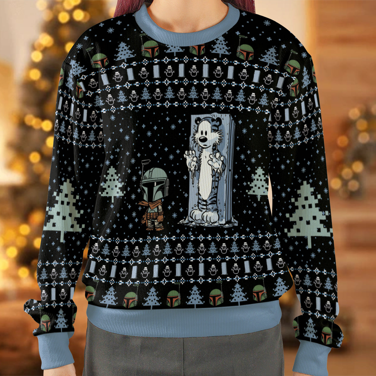 Frozen in Carbonite Ugly Christmas Sweatshirt