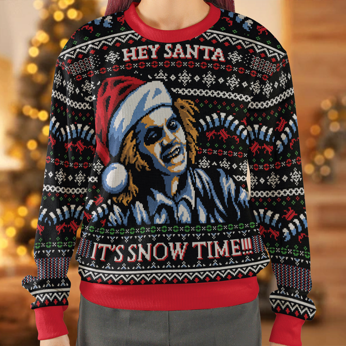 It's Snow Time Ugly Christmas Sweatshirt