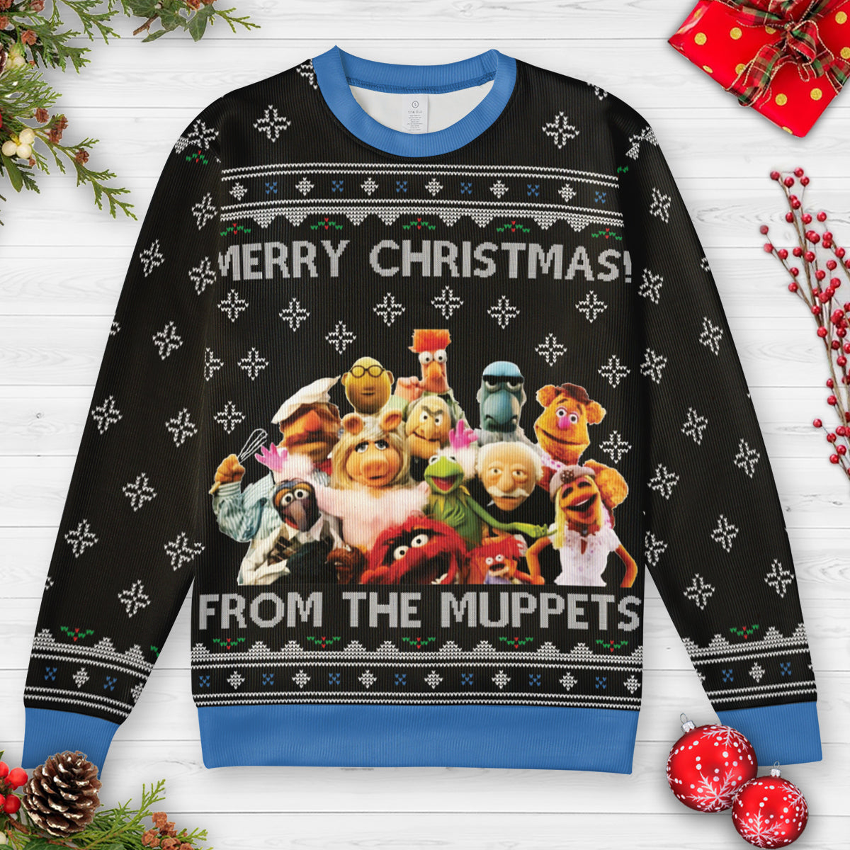 Merry Christmas From The Muppets Ugly Christmas Sweatshirt
