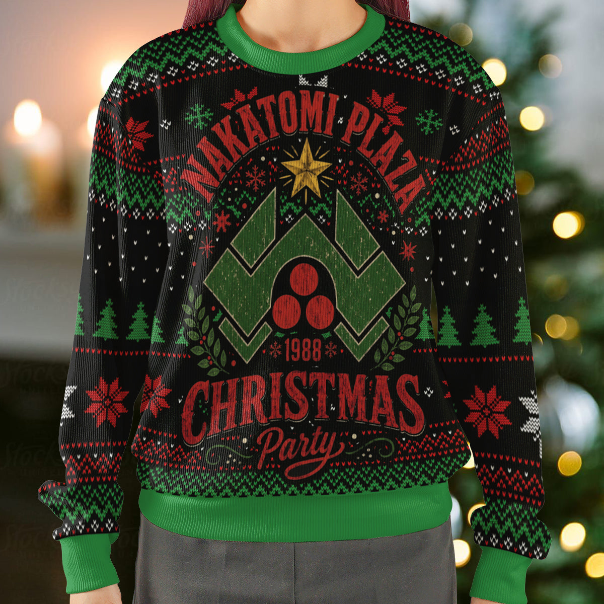 Nakatomi Plaza 1988 Christmas Party Ugly Christmas Sweatshirt