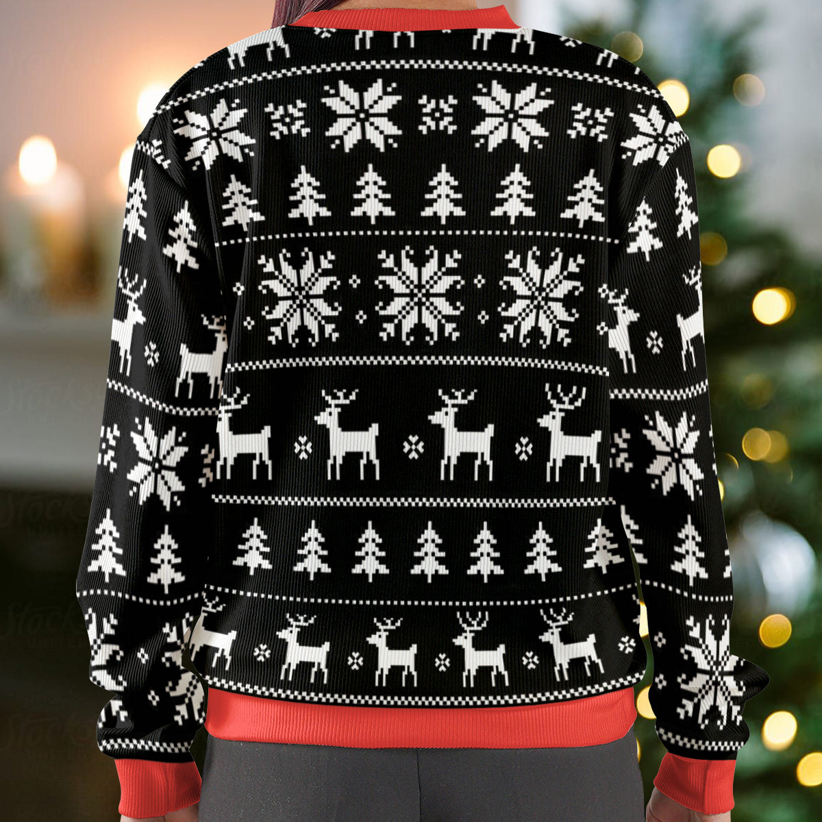 Put on a happy face Ugly Christmas Sweatshirt