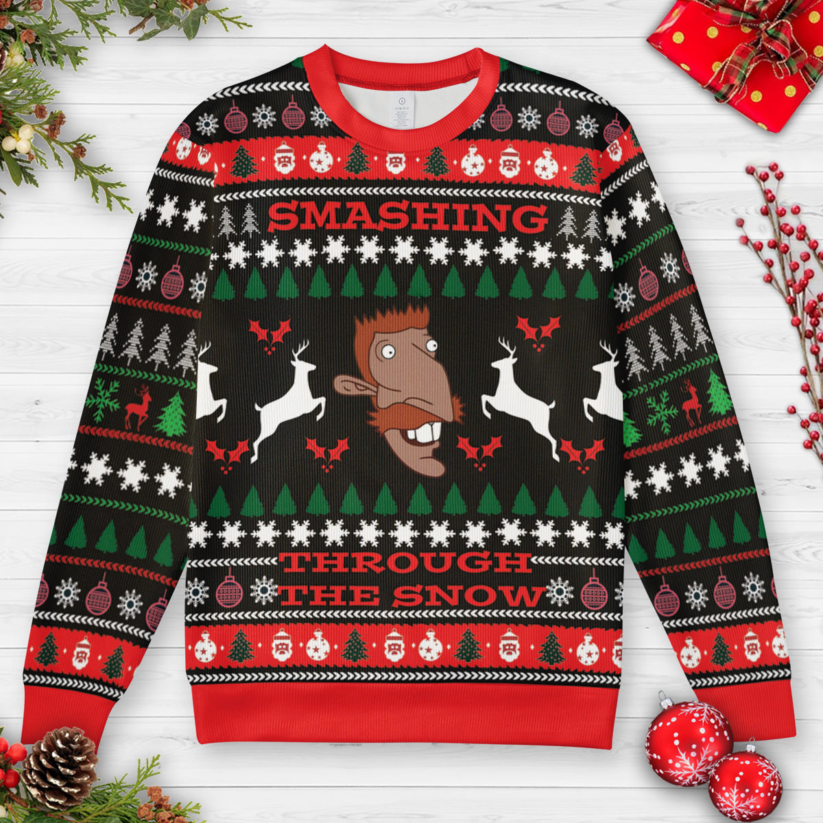 Through The Snow Ugly Christmas Sweatshirt