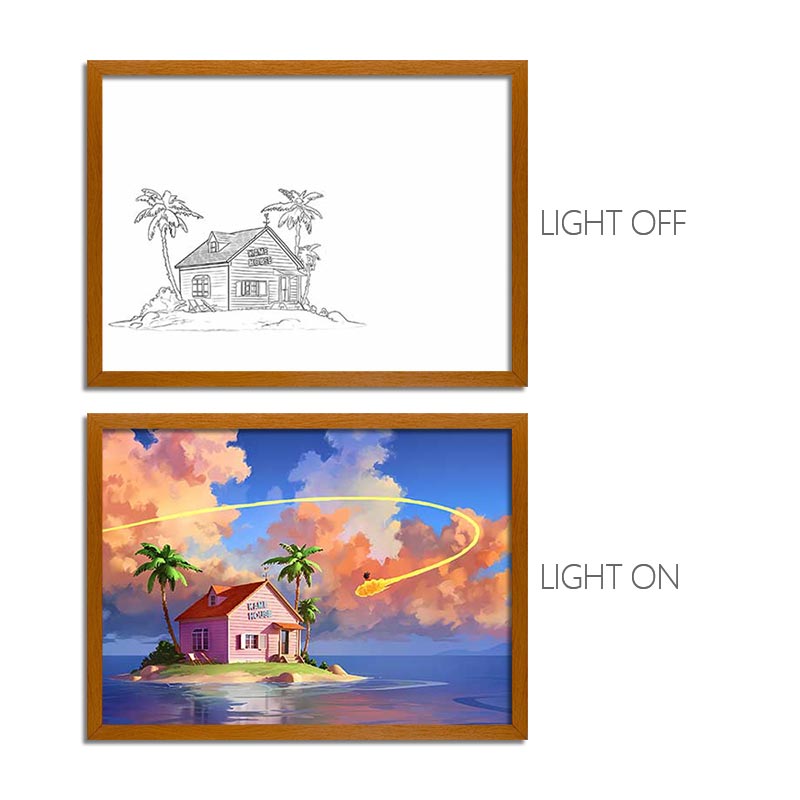 Dragon Ball Anime Light Box – LED Light Painting Photo Frame & Wall Art