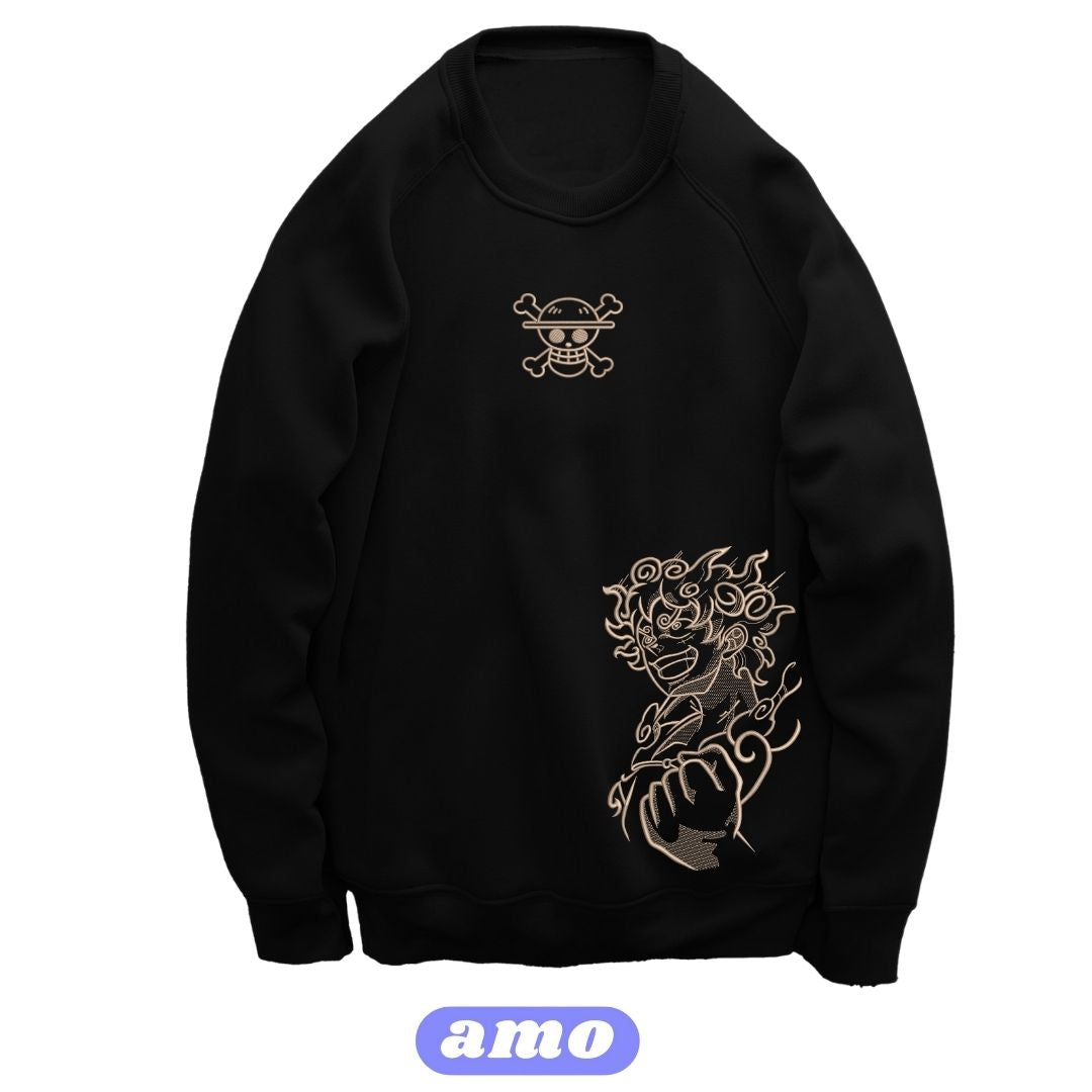 Luffy gear 5 One Piece Embroidered Sweater