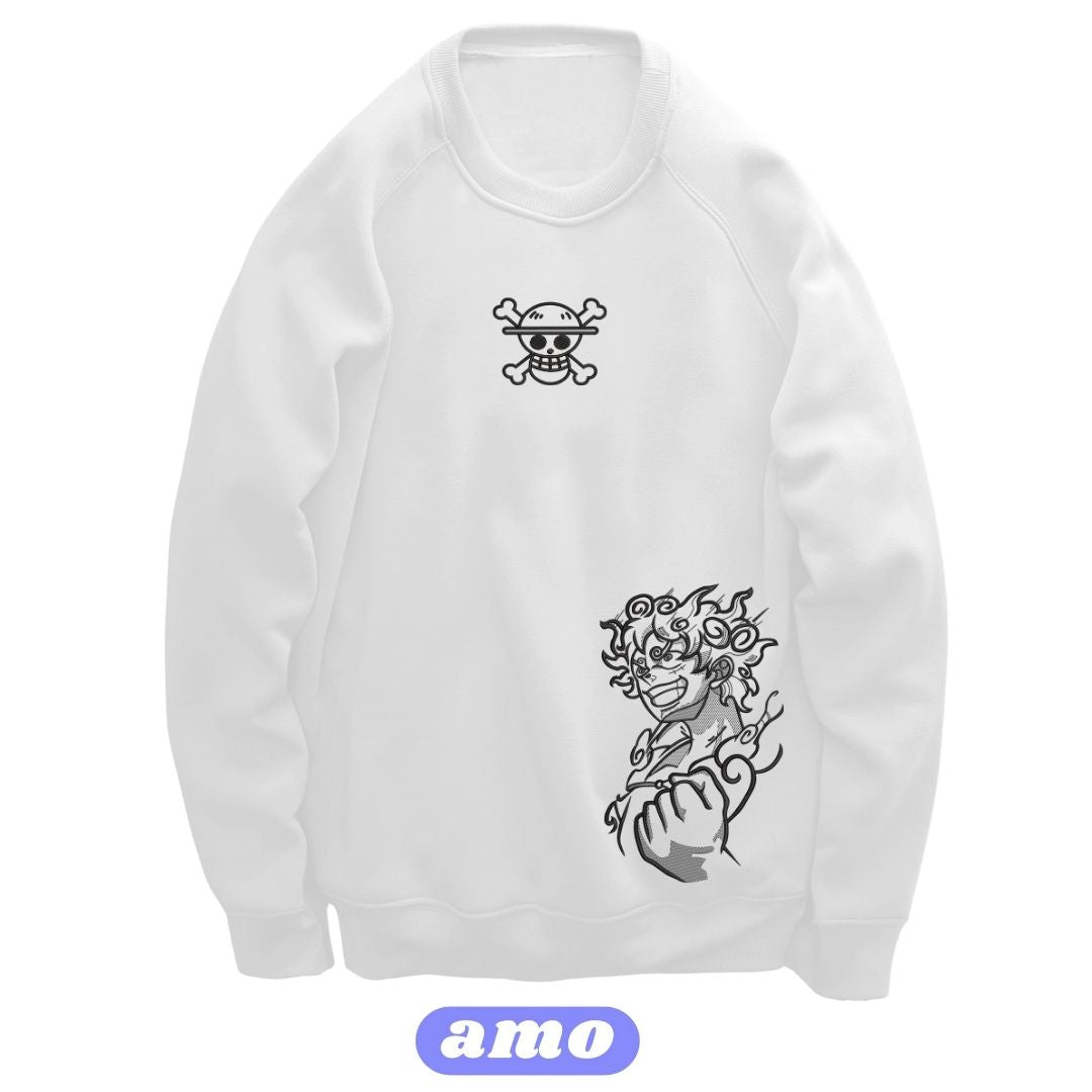 Luffy gear 5 One Piece Embroidered Sweater