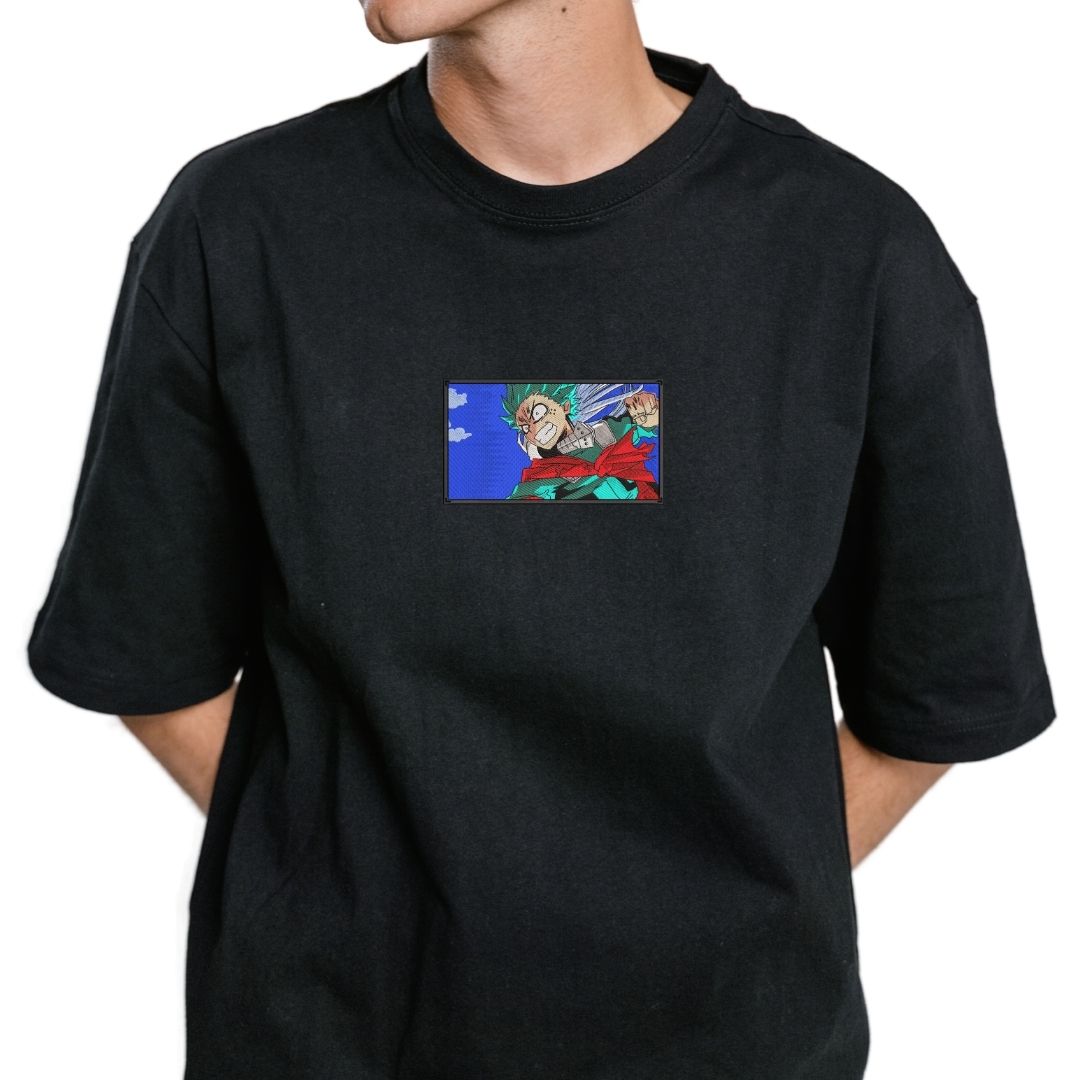 Midoriya Izuku DEKU - My Hero Academia Embroidered T-Shirt