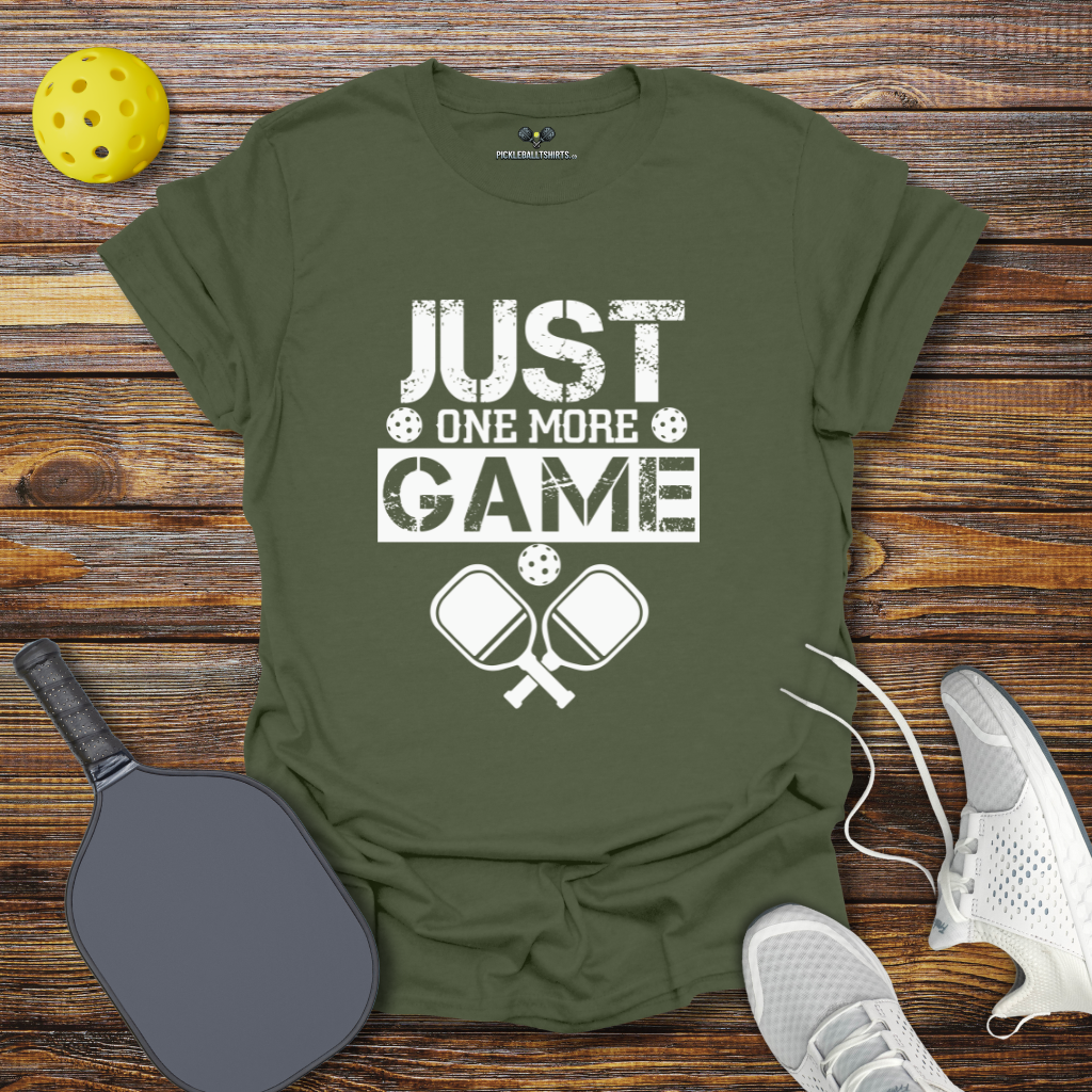 Funny Pickleball Shirt – Just One More Game T-Shirt