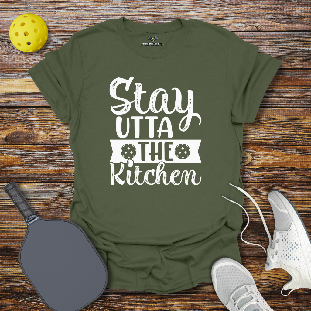Funny Pickleball Shirt – Stay Utta the Kitchen T-Shirt