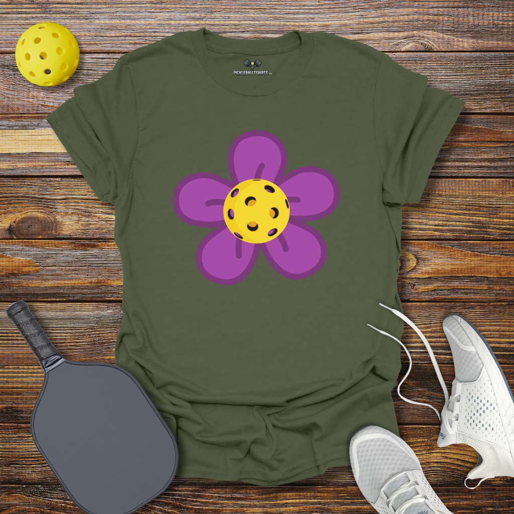 Funny Pickleball Shirt – Pickleball Flower T-Shirt