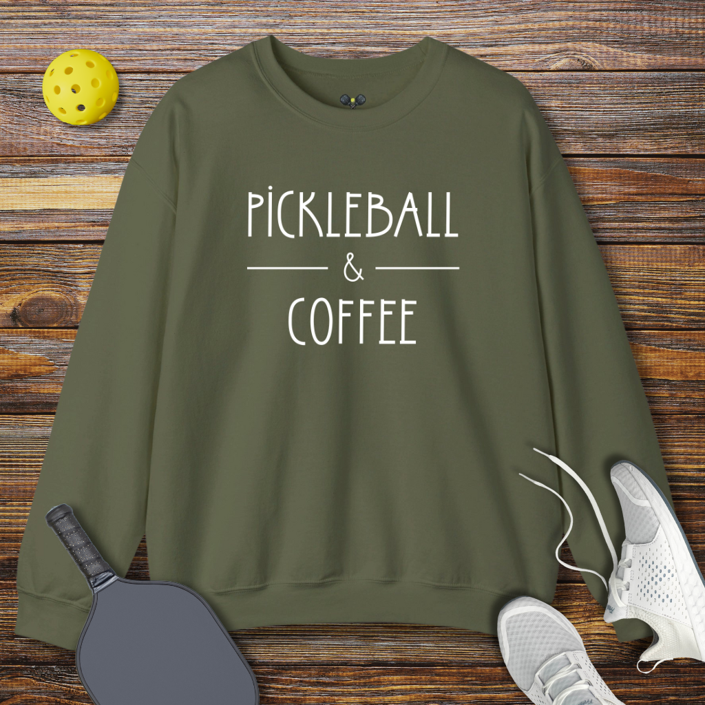 Pickleball & Coffee Sweatshirt