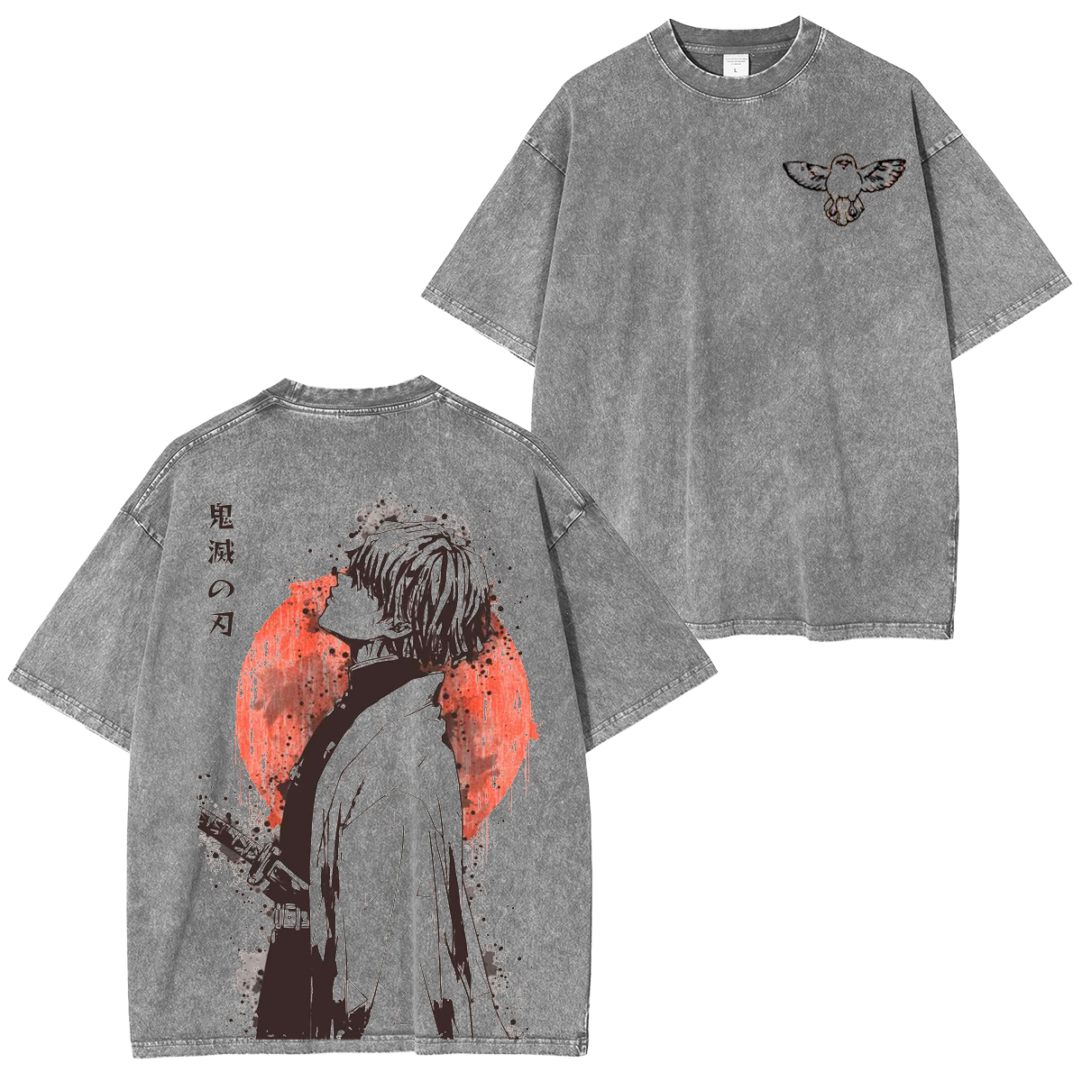 Zenitsu ,Demon Slayer Anime Unisex Washed T-Shirt